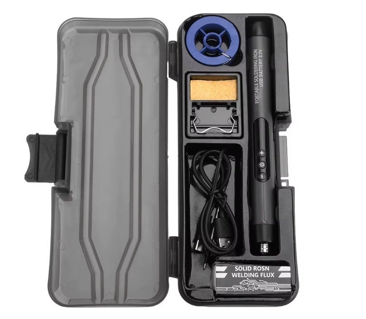 USB-Typ C Lötkolben-Set 60W, tragbar, 600 mAh Akku, einstellbare Temperatur