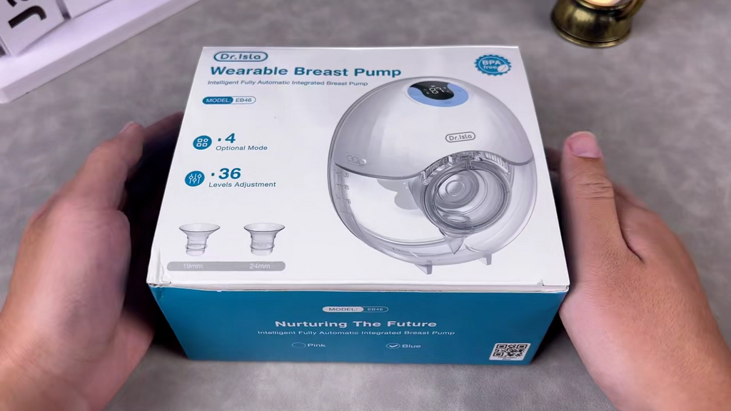 Tragbare Milchpumpe, freihändige elektrische Milchpumpen mit LED-Anzeige, 4 Modi