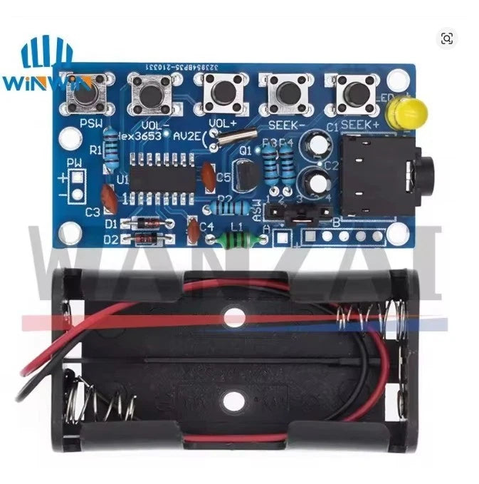 DIY Kits Wireless Stereo FM Radio Empfänger Modul PCB 76 MHz-108 MHz DC 1,8-3,6V